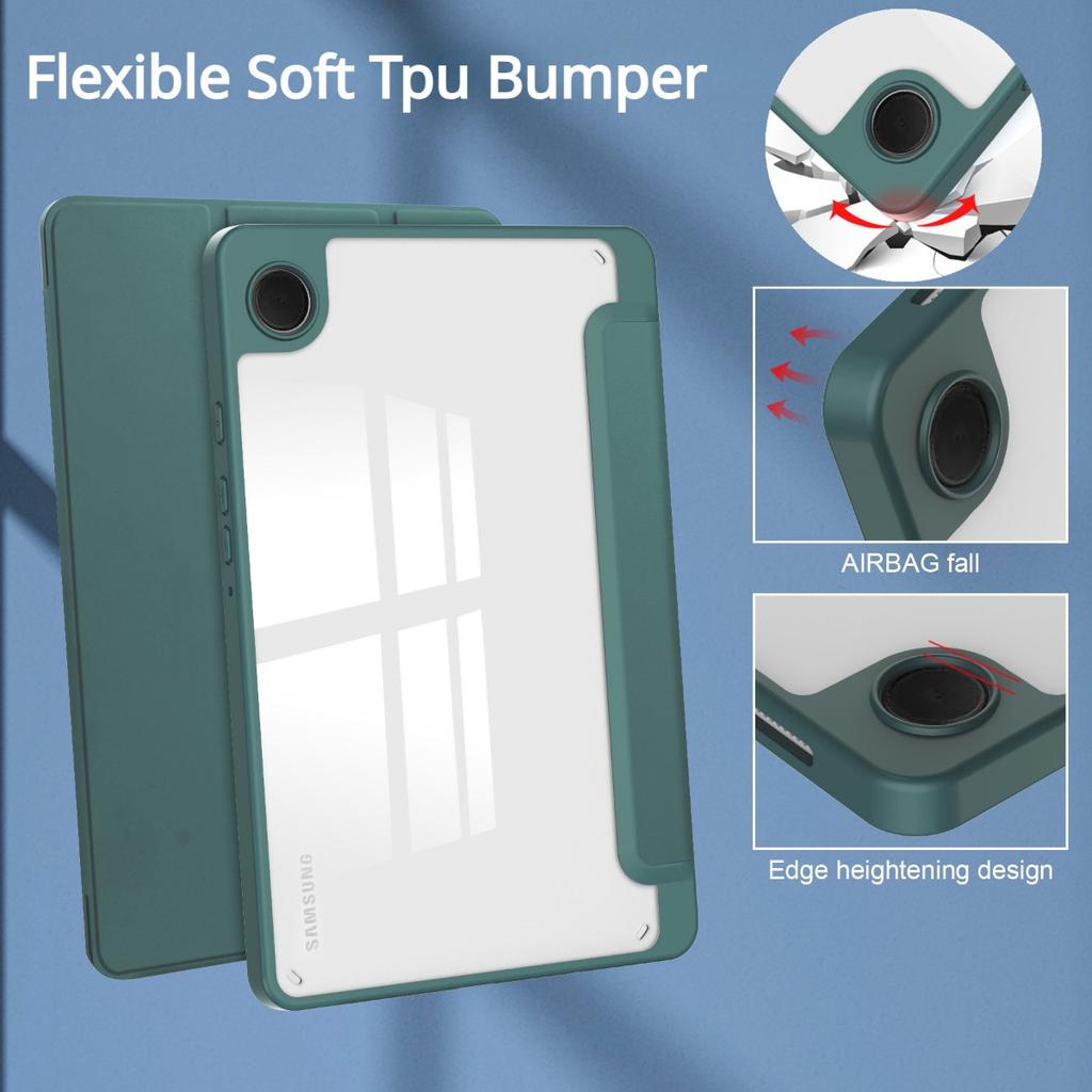 Кожаный флип-чехол для Samsung Galaxy Tab A9 8,7 дюйма, складной чехол из искусственной кожи с подставкой для Samsung Tab A9 Plus, чехлы для планшетов