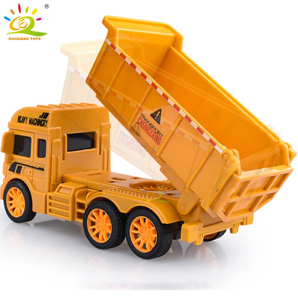 Литой автомобиль, инженерная модель, экскаватор, кран-самосвал, мусоровоз, классическая городская конструкция, детская игрушка для мальчика
