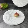 White Ceramic Western Steak Plate Dinner Plate Sushi Plates Sashimi Disc Dessert Plates Dim Sum Dish Tableware Fruit Salad Bowl