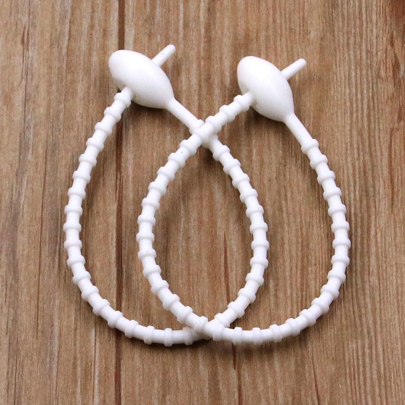 13-цветный силиконовый многоразовый шнур-закрутка и стяжка-хомут с овальной головкой