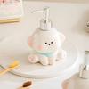Ceramic Liquid Soap Dispenser Press Pump Shampoo Bottle Creative Dog Shape Lotion Bottle  Bathroom