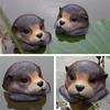 2pcs Garden Courtyard Otter Figurine for Decorative in Pond Fish Tank/ Pool