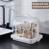 Portable Sealed Bread Storage Box Dust-proof Moisture-proof Easy To Clean Double-sided Opening Cover Transparent Bread Box