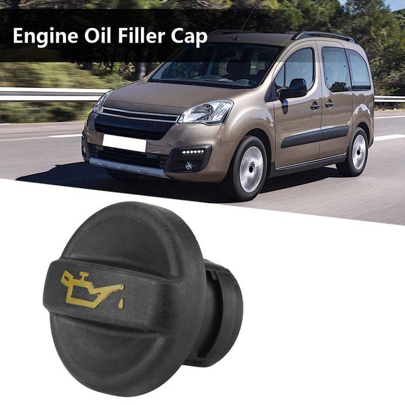 A57E-Car Engine Oil Cap Filler Cover For 207 307 For Citroen 1.4HDI 1.6HDI 2.0HDI 1180F9