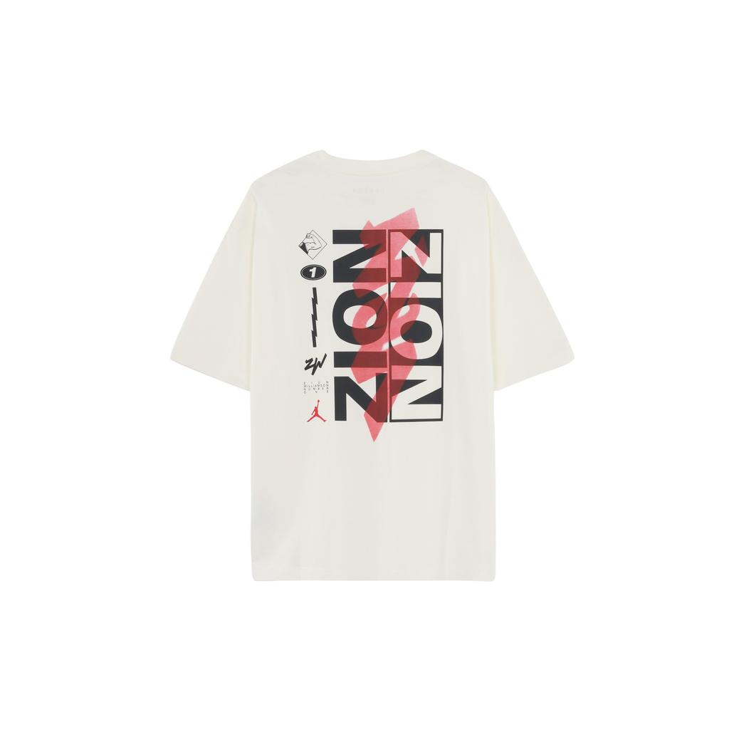 Jordan Alphabet Logo Print Short Sleeve T-Shirt Men Tops White DV2451-133