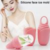 Ice Mold Reusable Rose Shape Silicone Ice Roller Ergonomic Design Skin Care Ice Cube Face Roller for Women