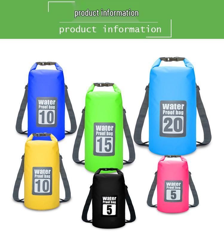 Camouflage PVC Waterproof Backpack for Swimming, Beach, and Drifting