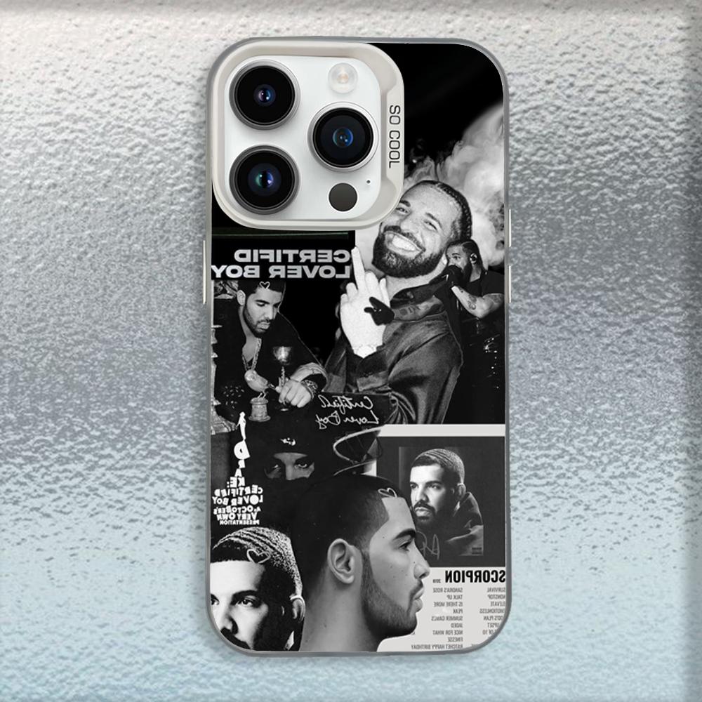 Чехол для телефона певца-рэпера D-Drake для iPhone 16,15,14,13,12,11,Mini,Pro,SE,MAX Белый Матовый Ударопрочный Чехол