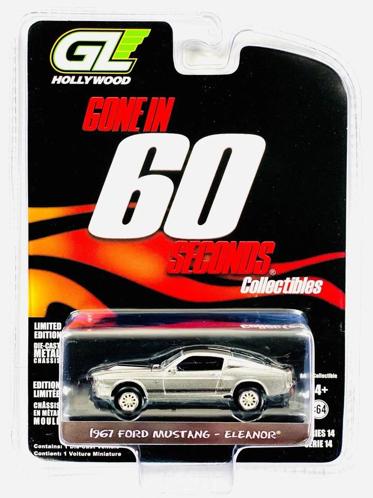 Greenlight 1/64 Scale Ford Mustang Eleanor 1967 Gray “Gone in 60 Seconds” GREENLIGHT