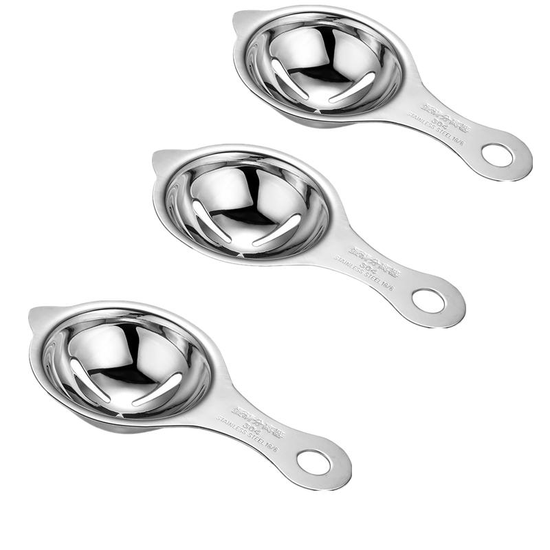 Stainless Steel Egg White Yolk Separator Tool Baking Accessories Kitchen Tool Egg Divider Baking Cooking Hand Egg Gadget