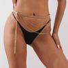 European & American Hip-Hop Multi-Circle Metallic Waist Chain