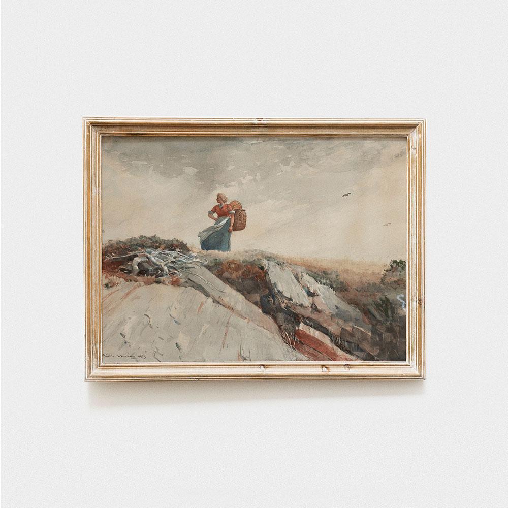 Винтажный настенный художественный набор с принтом, галерея, холст, картина, ретро-плакат и принты, классический масляный пейзаж, украшение для гостиной, дома