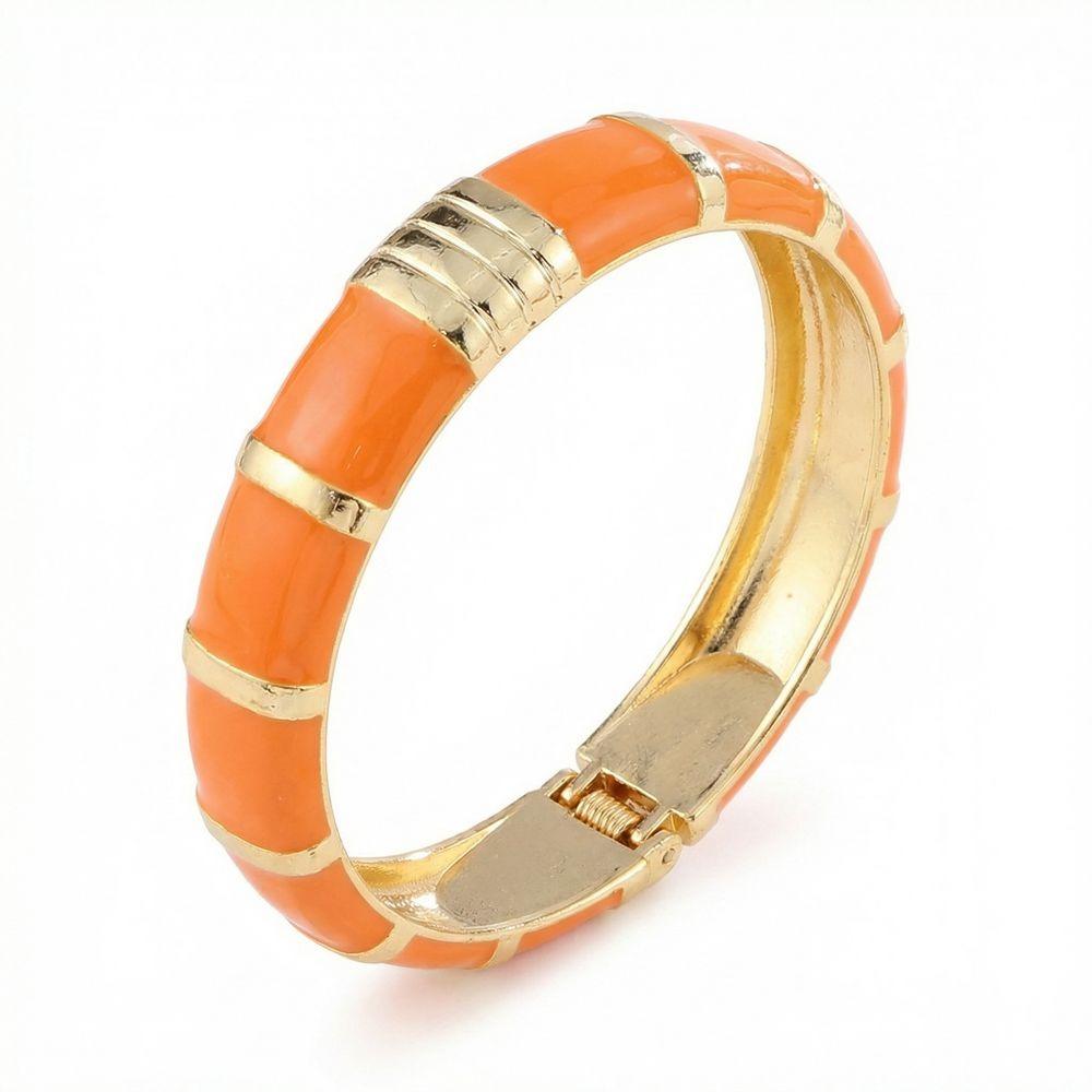 Elegant Enamel Cuff Bangles Wide Geometric Bracelet Personality Bohemian Drip Oil Bracelet  Women