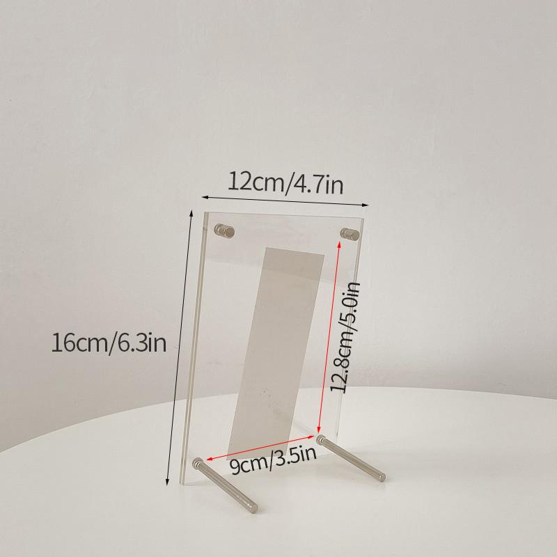 Acrylic Photo Frame Picture Frame Photo Card Holder Photocard Display Stand Room Desktop Decor Office Desk Decor Marco De Fotos