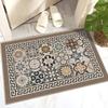 French Linen Entrance Door Porch Floor Mat Bathroom Toilet Door Dirt-Resistant Non-Slip Strong Absorbent Foot Pad Carpet