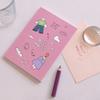 Monolike B6 Olly Molly Grid Notebook, 4 Types, Set A, Olly Molly Grid Notebook A SET - Mini Notebook, Pocket Notebook, Cute Notebook, 80 Pages