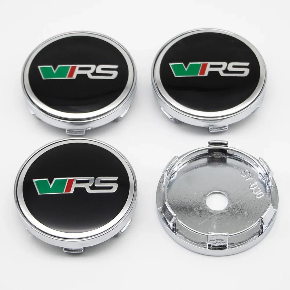 4Pcs 60mm Car Styling Wheel Center Hub Caps Rim Cover Badge Emblem For Skoda Octavia Fabia Rapid Superb Kodiaq Scala Karoq VRS  QN8
