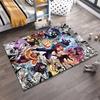 Anime-Style Carpet with Energetic Characters and Action Design Suitable for use as an anti-slip for living room bedroom sofas
