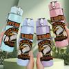 1PC Live To Ride Eagle Badge 750ml Color Plastic Sports Water Bottle Leakproof Flip Straw Lid Suitable for Sports Office Home Use