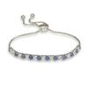 Blue Cz Tennis Bracelet -925 Sterling Silver