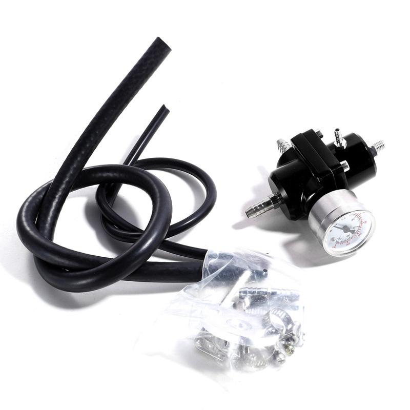 Universal 0-140 PSI Adjustable Fuel Pressure Regulator FPR /Gauge For BMW E39 5 series Facelift 2000-2003