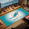 Miami Dolphins Logo Color Mouse Pad Large Gaming Table Cushion Non-slip Laptop Tablet Big Mousepad XXL Mat Mini PC Playmat With Lock edge