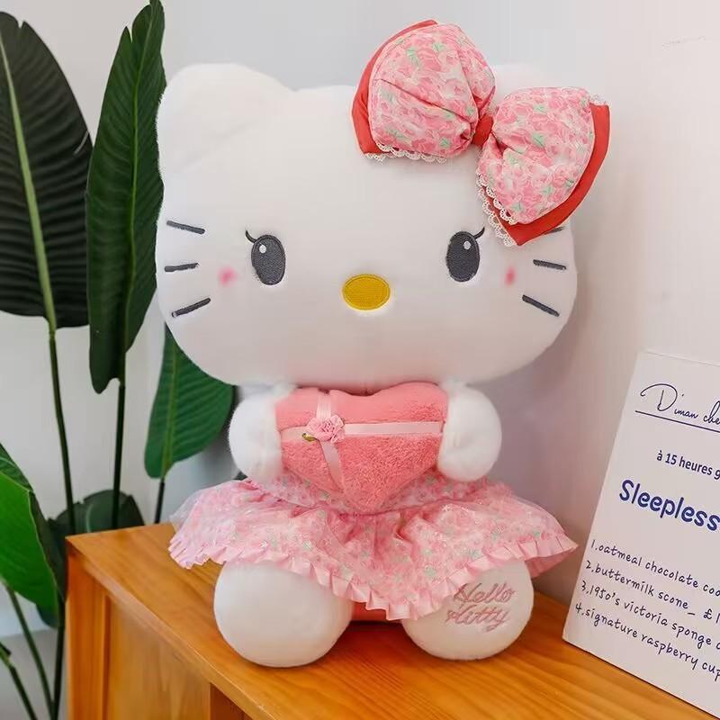 Hello Kitty Wedding Series Large Plush Toy With Pp Cotton For Home Decor
