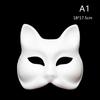 Маска аниме-лисы, японский косплей, рейв, раскрашенный вручную, аниме-убийца демонов, полумаска для кошки, костюм на Хэллоуин, реквизит для фестиваля