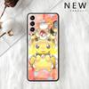 Стеклянный чехол для Samsung Galaxy S20 FE S22 Ultra S21 Plus Note 20 S10 Lite 10 S10e S9, закаленный чехол для телефона, забавный Покемон Пикачу