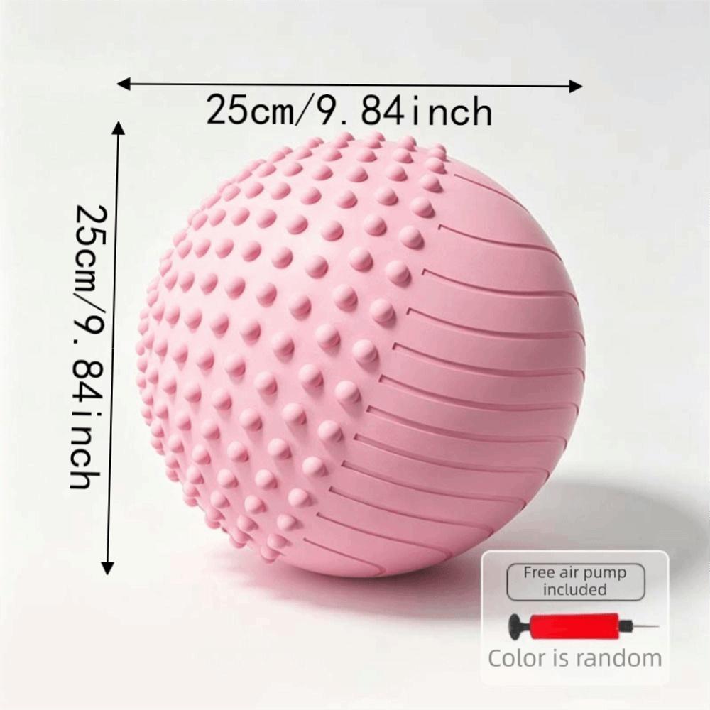 25cm Ergonomic Yoga Ball Inflatable Fitness Pilates Ball Household Pilates Exercise Ball Women