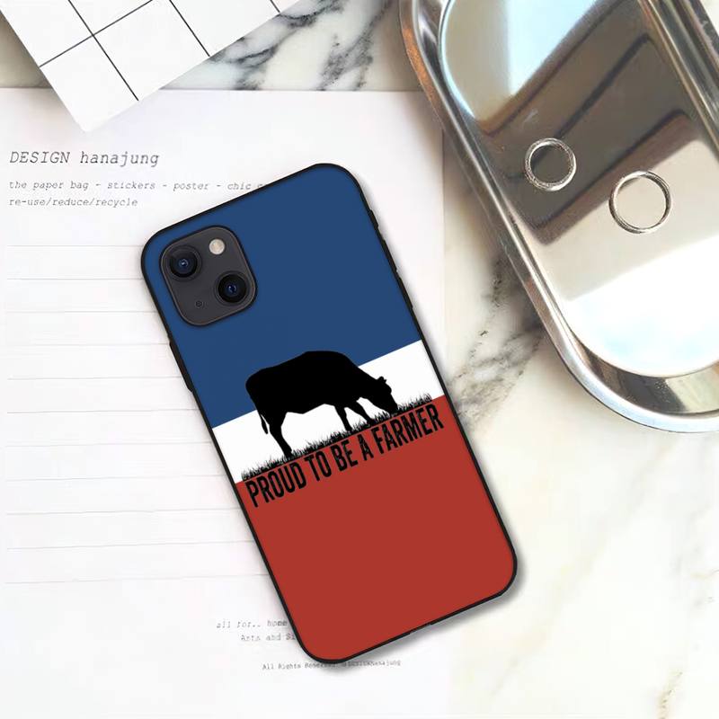 Чехол для телефона No Farmers No Food Trots Op De Boer для iPhone 11 12 Mini 13 14 Pro XS Max X 8 7 6s Plus 5 SE XR Shell