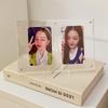 Акриловая фоторамка Держатель для K-pop фотокарточек Прозрачная рамка для карт Подставка для демонстрации фотографий K-pop Фотоподставка Декор для спальни Настольный декор