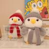 Cute Penguin Plush Toy Scarf New Winter Hat-Wearing Figure Anniversary Gift Friends Super Soft Plush PP Cotton Filling
