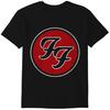 100% Cotton TOPS UNISEX TEES MENS WOMENS FF Band Fighters D Grohl Logo Official Tee T-Shirt Mens Unisex Classic T-shirt