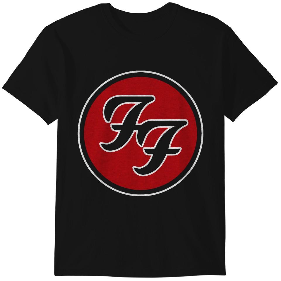 100% хлопок ТОПЫ УНИСЕКС ФУТБОЛКИ МУЖСКИЕ ЖЕНСКИЕ FF Band Fighters D Grohl Логотип Официальная Футболка Футболка Мужская Унисекс Классическая Футболка
