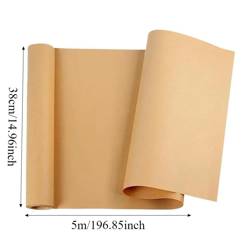 5m/Roll Brown Kraft Paper Roll for Gift Wrapping Painting DIY Flowers Birthday Party Wedding Christmas Gifts Packing Paper