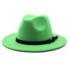 Men'S And Women'S Top Hats British Classic Jazz Hats Woolen Hats Big Eaves Hat Fashion Flat Hat Jz-012