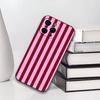 Чехол для телефона Burgundy Rose Stripe для iPhone17,16,15,14,13,12,11 Plus,Pro Мягкий силиконовый черный чехол