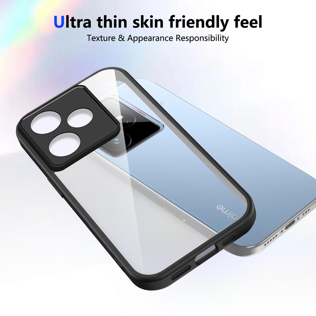 Чехол для Realme GT 7T Чехол для телефона Realme GT 7 Чехол Realme GT7 Realme GT7T Воздушная подушка Силиконовый бампер Прозрачная матовая задняя крышка Жесткая