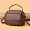 Fashion Brand Women’s Shoulder Bags Casual Retro Style Handbag High Quality PU Leather Female Ladies Double Zipper Messenger Bag