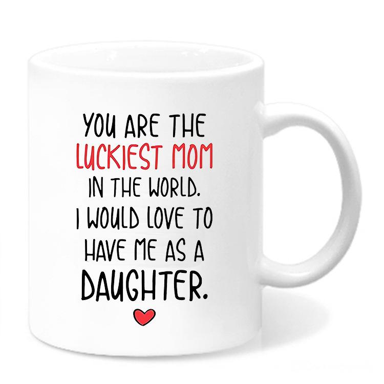 11oz Funny Lovely Coffee Mug Ceramic Tea Cup, Creative Ceramic Gift Mugs for Valentine's Day, Tea and Hot Drinks Gift