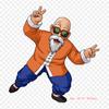 Patches For Clothes Bag Iron On Thermal Stickers Master Roshi Goku Tien Shinhan Pattern Washable Heat Transfer