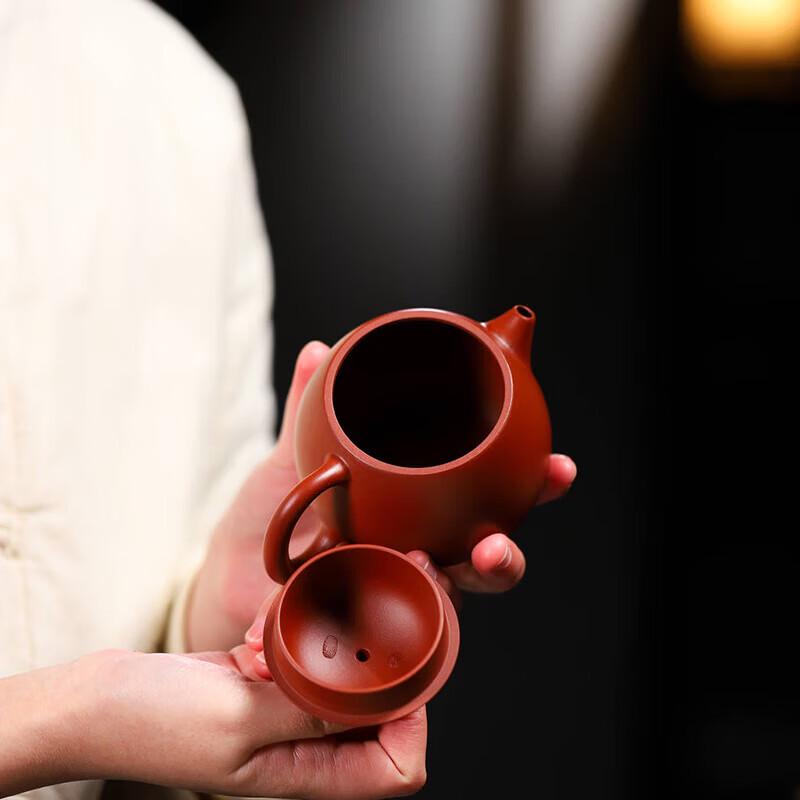 Zisha Tea Set with Dragon Egg Teapot and Four Cups