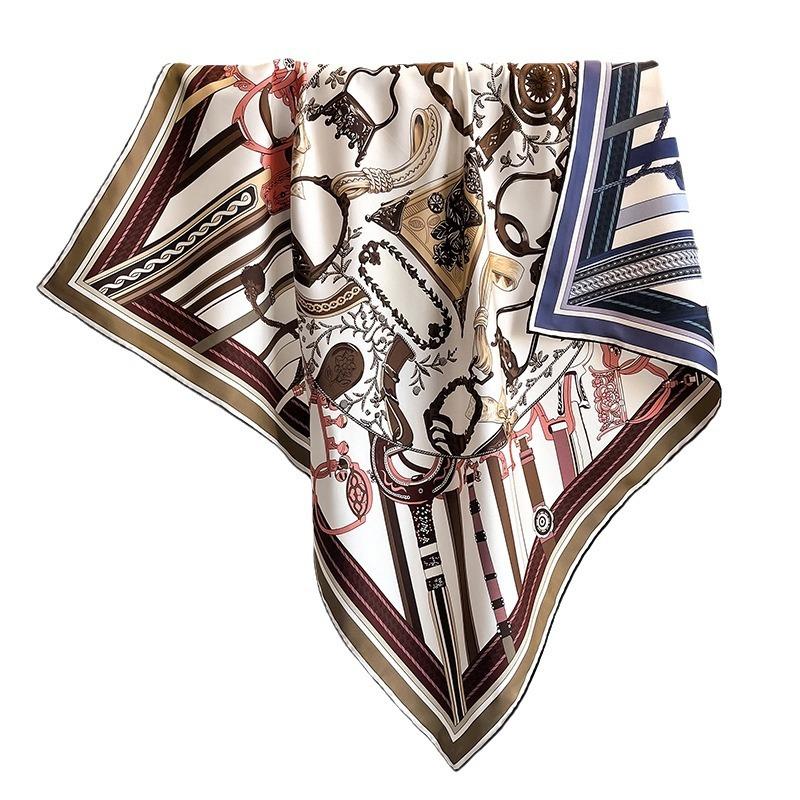 Spring 71 silk twill silk scarf women's new light luxury versatile fashion mulberry silk scarf 11 mmi silk square scarf