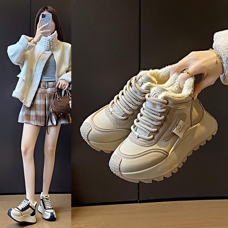 ins new dad shoes women's winter student sports running shoes casual shoes platform heightening -
