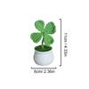 1 шт. вязаное растение в горшке в стиле Ins Garden Finished Clover Four Leaf ручная работа имитация цветка украшение стола украшение для дома