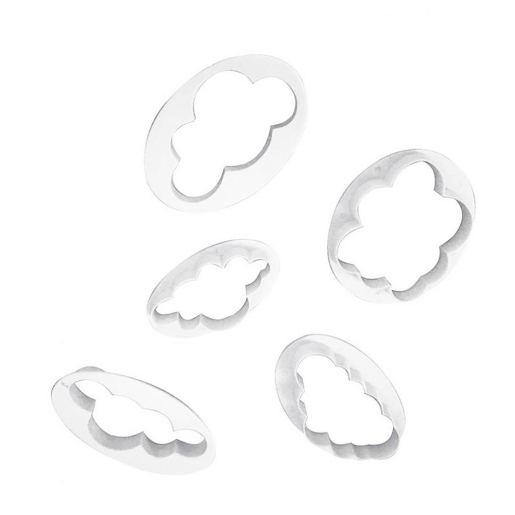 Змееносец 5 шт. форма облака плунжерный резак форма для помадки инструменты для украшения торта из сахара