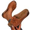 Large Size Women's Shoes Spring and Summer New Cross-border Slope Heel Thick-soled Fish Mouth Slippers Outer Slippers Flower Decoration