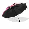 1pc Hello Kitty & Friends Automatic Opening Folding Umbrella with 8-Rib Iron Frame - Portable Tri-Fold Design for Outdoor Use, Perfect Gift for Fans,