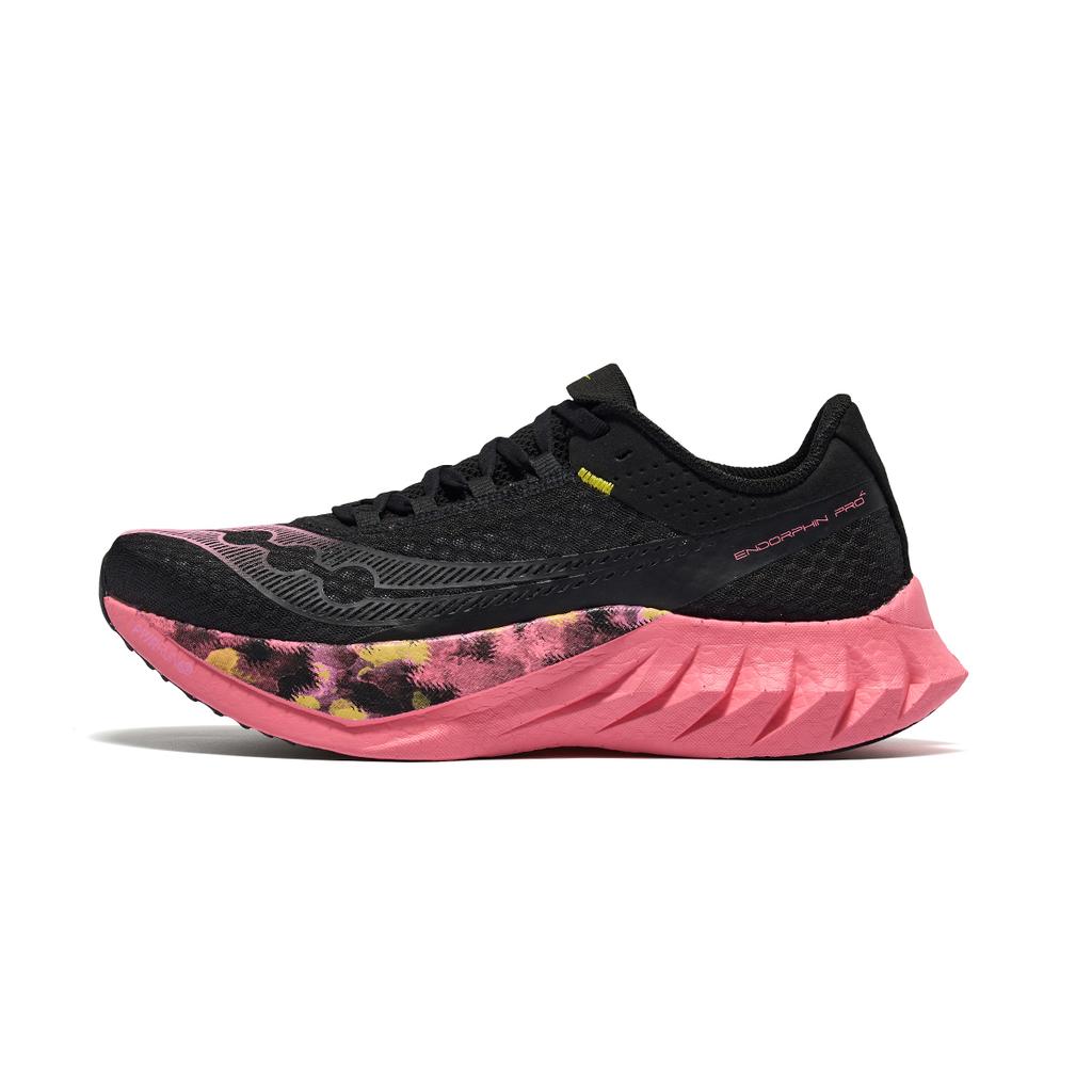 SAUCONY Endorphin Pro 4 Дышащая поддержка Отскок Низкий верх Кроссовки Унисекс Черный Розовый Красный Saucony S30939-800